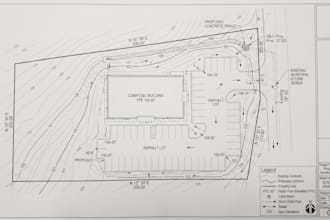 design professional site grading plan, drainage and erosion control drawings