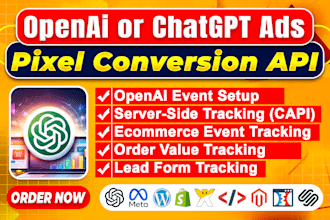 fix and setup openai ads tracking, pixel and conversion API with GTM