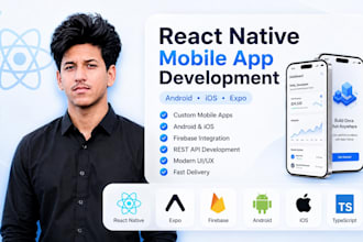 create a cross platform react native expo mobile app