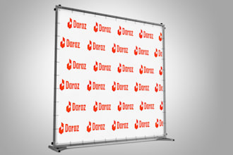 design step and repeat banner for your business