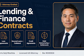 draft a debt restructuring agreement and legal settlement contract a US attorney