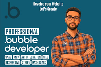 build your bubble io web app, saas, or mvp as a no code developer