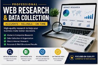 do professional web search, internet research and data collection