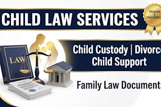 handle child law, child custody, divorce and child support legal cases