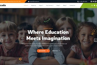 design wix daycare website preschool childcare nursery school montessori website