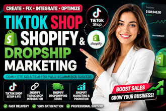 create tiktok shop fix shopify tiktok shop shopify dropship shopify marketing