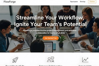 design squarespace IT consultant website tech service website saas company