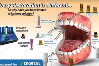 design 3d cad teeth grillz dental bridge implant model for 3d printing or web