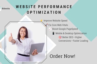 improve website speed, fix core web vitals and optimize google pagespeed
