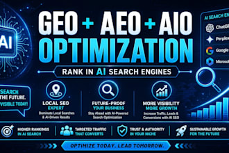 optimize your website for local SEO using aeo GEO aio for google and ai search