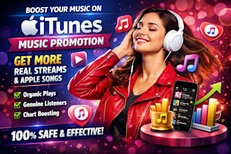 do increase itunes music promotion to gain genuine  streams and apple song