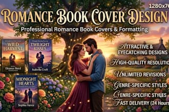 design romance or erotica book cover, KDP cover, ebook cover