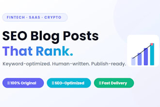 be your SEO blog writer and content writer