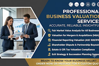 l provide business valuation, company appraisal, and ma financial modeling