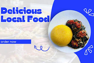 design eba food flyer on canva