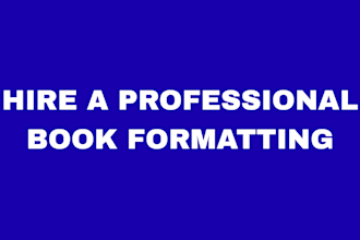 dp professional book formatting for amazon KDP, ebook and paperback