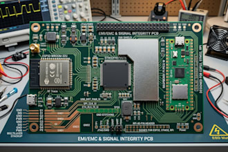 design multilayer pcb with emi emc signal integrity for esp32 stm32 raspberry pi