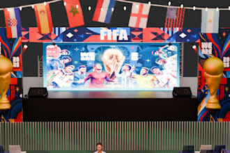 3d event setup and exhibition