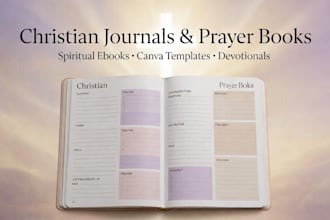 design journal,spiritual ebook formatting canva prayer book design