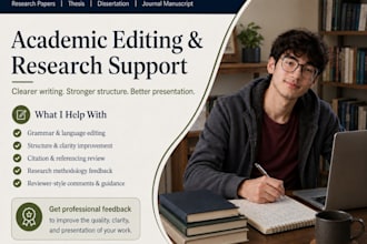 proofread, edit and improve your academic technical document