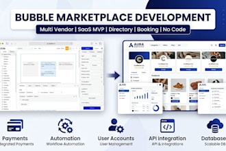 bubble marketplace bubble app saas mvp multi vendor web app development expert