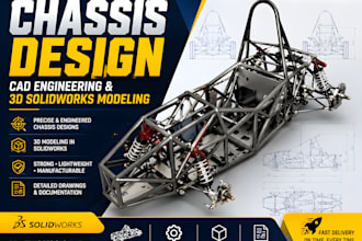 create chassis design, cad engineering and 3d solid work modeling