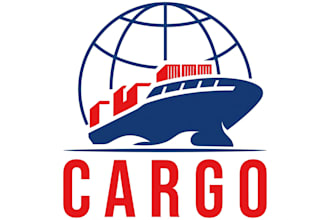 design a professional logistics, trucking, transport, or cargo logo