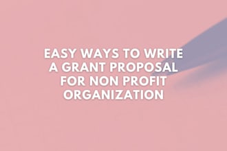 do church grant writing, nonprofit grant proposals, and grant research USA