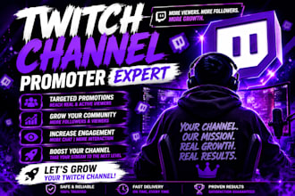skyrocket your twitch channel growth for real audience to get partner