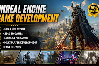 develop unreal engine action multiplayer rpg games video game bp cpp ue5 ue4