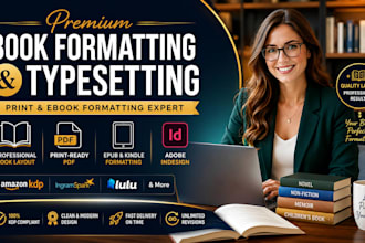 book typesetting ebook typesetting indesign typesetter kindle formatting