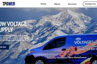 build wix low voltage contractor website cctv security access control website
