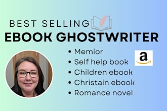 be your ebook ghostwriter and kdp book writer for nonfiction and self help