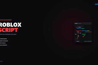 create a custom lua script for your roblox game