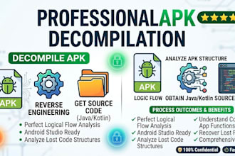 do decompile apk and reverse engineering to recover lost code