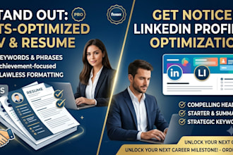create cover letter professional ats cv resume  or optimize linkedin profile