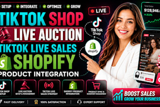 create tiktok shop  live auction tiktok live sales shopiify product integration