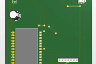 design esp32 stm32 nrf iot wearable pcb layout and schematic in kicad or altium