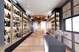 design interior of your 3d retail stores shops with realistic rendering