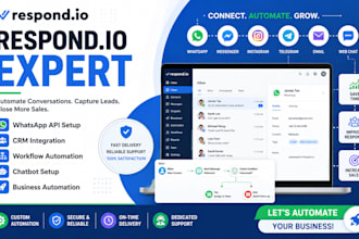 professionally set up your respond io account and automation