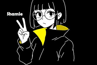 make your photo into a minimal anime illustration