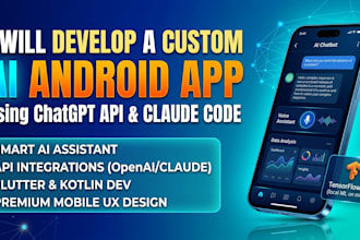 do ai android app development flutter, kotlin, ai android app, ig catelog setup