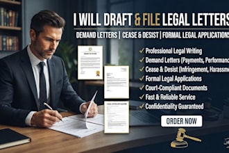 do legal letter applications for court demand letter cease and desist