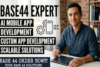base 44 expert for base 44 ai mobile app and ai mobile app development, deploy
