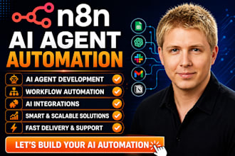 build n8n ai agent workflows, integrate ai agents and custom ai solutions