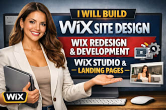 build wix site design wix redesign development wix studio redesign landing page