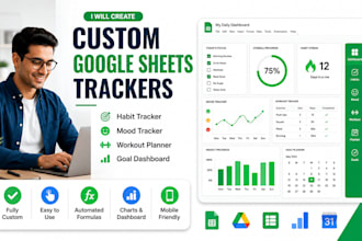 create habit and mood tracker workout and planner tracker in google sheets