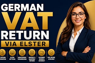 prepare and file german vat return, elster umsatzsteuervaranmeldung