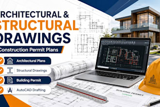 create architectural, structural and construction permit drawings