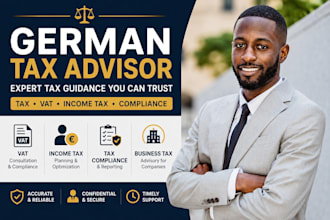 be your german tax advisor, steuerberater lawyer on tax, vat income tax